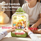 Kids Mini Claw Machine Dual Control Tabletop Game Toy with Strong Grab Claw for Parent-Child Play