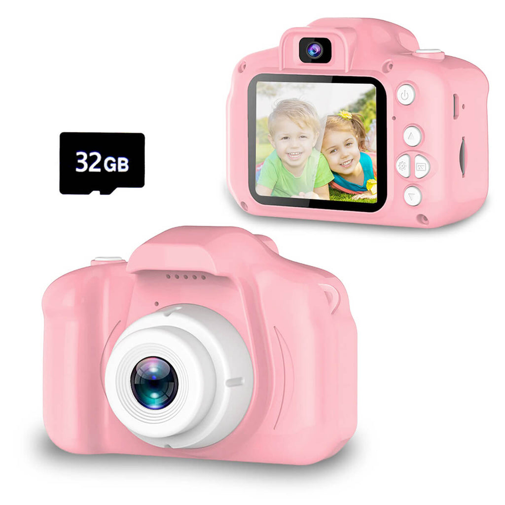 Children's First Camera 13MP HD Digital Camera with Games and 32GB SD Card and Card Reader