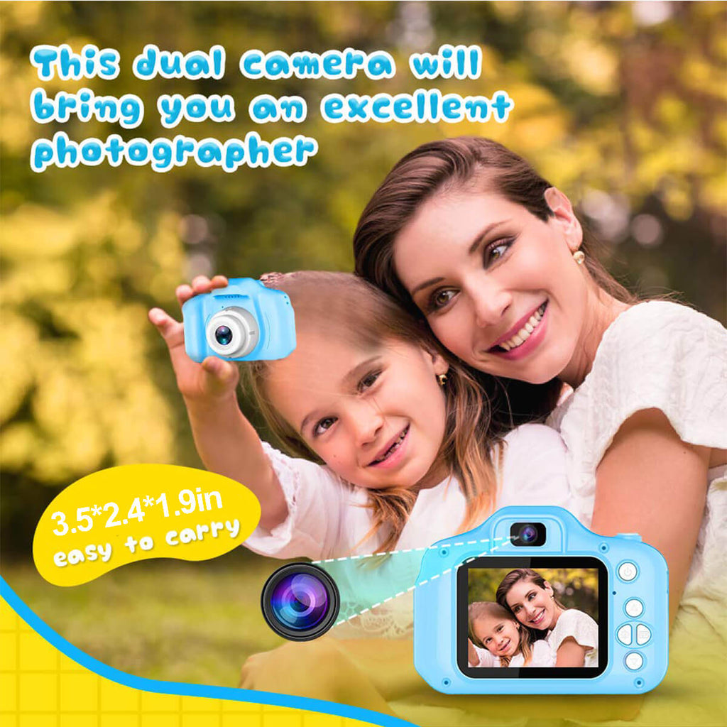 Children's First Camera 13MP HD Digital Camera with Games and 32GB SD Card and Card Reader