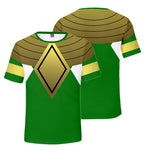 Kids Rangers T-shirt Summer Dragon Tees Anime Cosplay Outfit Daily Wear Shirts