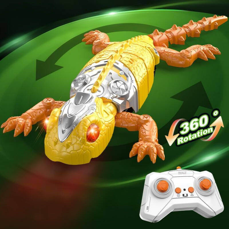 Kids RC Wall Climbing Gecko Electric Wall Crawler Gecko 360° Rotation RC Car with Light