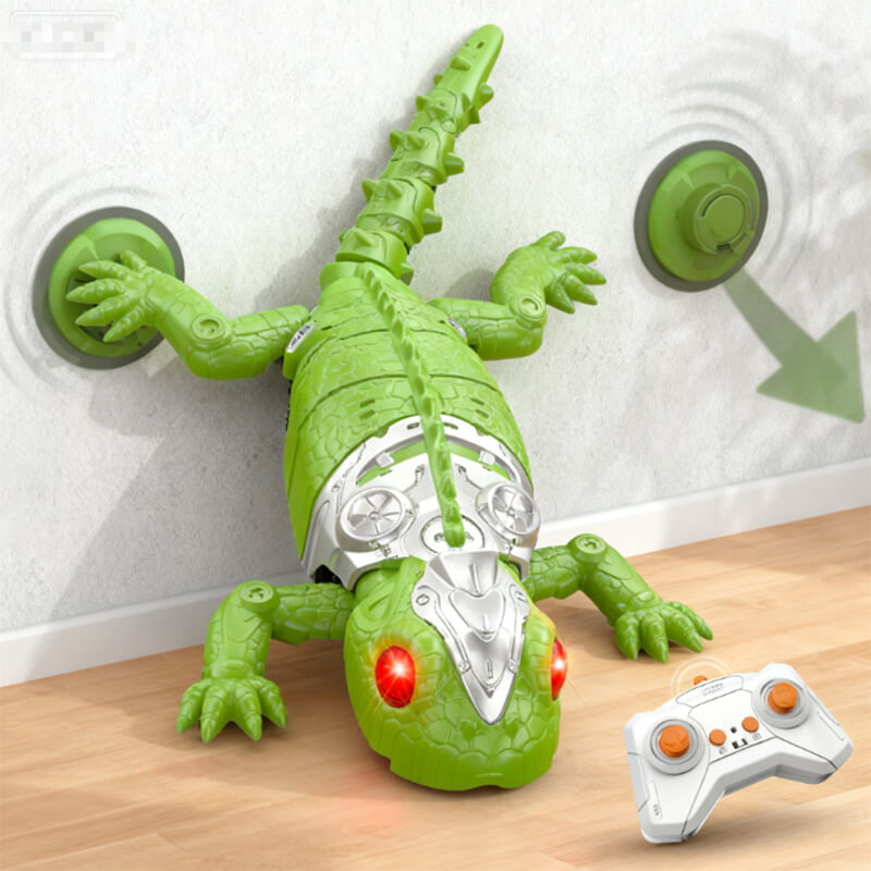 Kids RC Wall Climbing Gecko Electric Wall Crawler Gecko 360° Rotation RC Car with Light