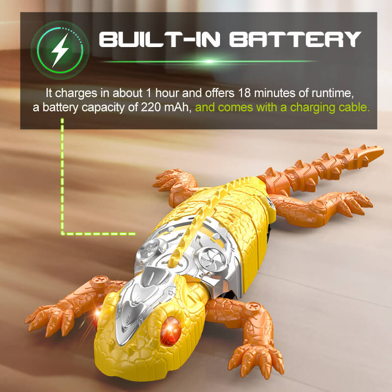 Kids RC Wall Climbing Gecko Electric Wall Crawler Gecko 360° Rotation RC Car with Light