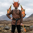 Kids RP Dragon Costume Set 3-Piece Mask Wings and Tail Fantasy Lightweight Cosplay for Theme Party