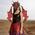 Kids RP Dragon Costume Set 3-Piece Mask Wings and Tail Fantasy Lightweight Cosplay for Theme Party