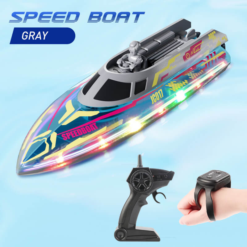 Kids RC Boat 2.4G Remote and Gesture Control 20KM/H Fast Boat Waterproof Toys