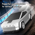Kids Remote Control Car Cyber Truck Transformer Robot 360° Rotation Drift with LED Lights