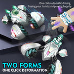 Kids Remote Control Stunt Car 360° Rotation Drift Car 4WD Deformation Robot with Light
