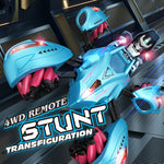 Kids Remote Control Stunt Car 360° Rotation Drift Car 4WD Deformation Robot with Light