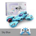 Kids Remote Control Stunt Car 360° Rotation Drift Car 4WD Deformation Robot with Light