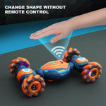 Kids Remote Control Stunt Car 360° Twist Climbing Car 3 Control Methods with Light Music