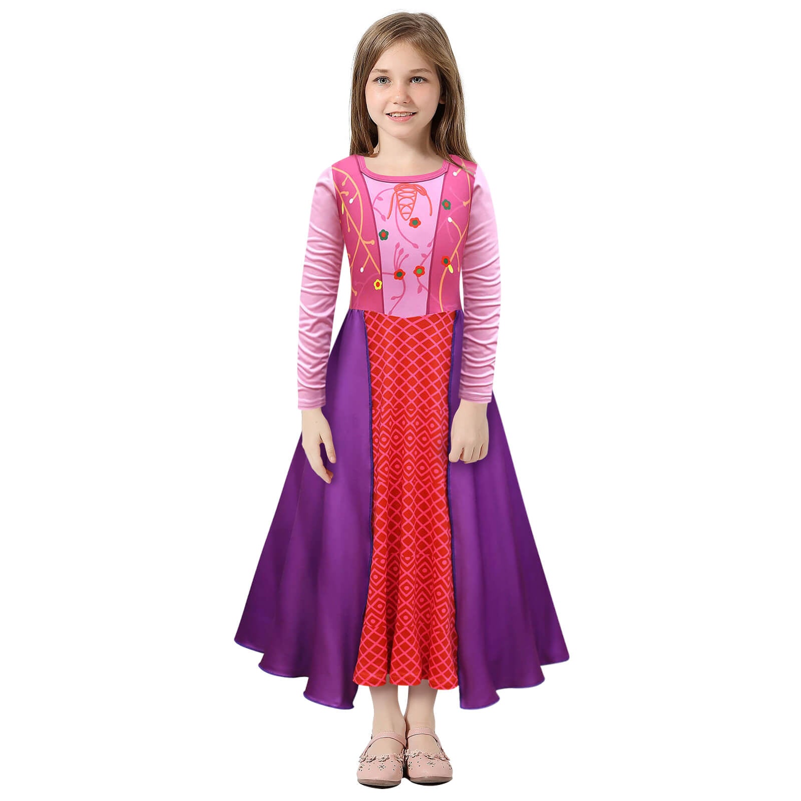 Sarah Sanderson Costume Halloween Witch Cosplay Suit Hocus Pocus Sanderson Sister Outfit