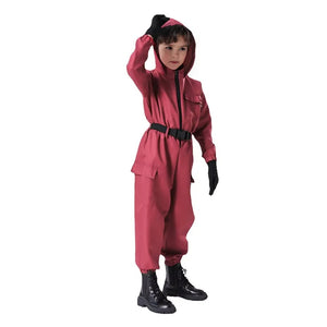 Kids Guard Costume Game 2 Soldier Cosplay Overal and Mask