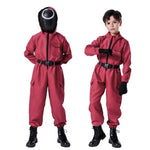 Kids Guard Costume Game 2 Soldier Cosplay Overal and Mask