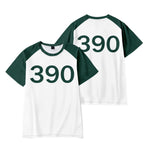 Kids Player 456 T-shirt Game 2 Cosplay Shirt for Party and Daily Wear