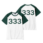 Kids Player 456 T-shirt Game 2 Cosplay Shirt for Party and Daily Wear