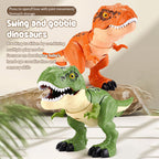 Kids 5-Piece T-Rex Toy Set Realistic Swallowing Dinosaur with Swing and Sound Effects