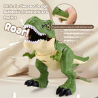 Kids 5-Piece T-Rex Toy Set Realistic Swallowing Dinosaur with Swing and Sound Effects