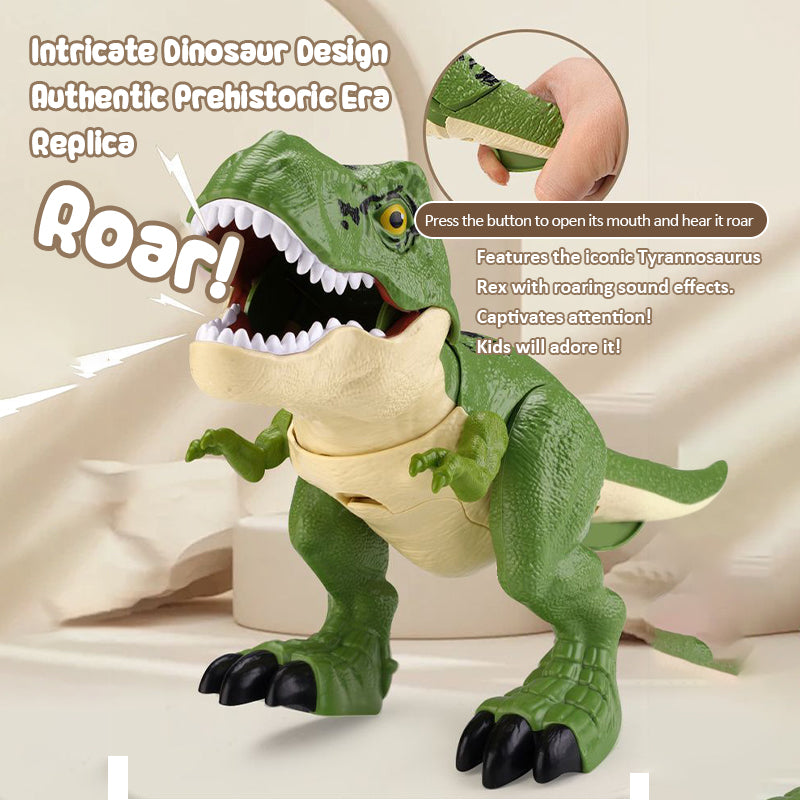 Kids 5-Piece T-Rex Toy Set Realistic Swallowing Dinosaur with Swing and Sound Effects