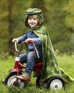 Kids Dinosaur Costume T-Rex Hooded Cloak Boys Girls Dinosaur Cosplay Outfit