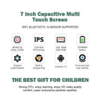 7'' Kids Tablet with Cute Silicone Case Eye Protection IPS Screen Tablet Educational Learning Toys for Kids 3+