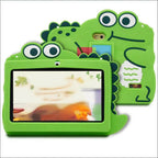 7'' Kids Tablet with Cute Silicone Case Eye Protection IPS Screen Tablet Educational Learning Toys for Kids 3+