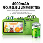 7'' Kids Tablet with Cute Silicone Case Eye Protection IPS Screen Tablet Educational Learning Toys for Kids 3+