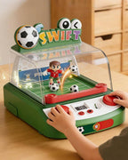 Kids Tabletop Soccer Game Interactive Arcade Soccer Machine with Light and Sound for One or 2-Player Play