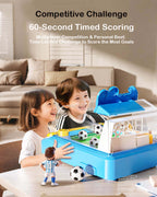 Kids Tabletop Soccer Game Interactive Arcade Soccer Machine with Light and Sound for One or 2-Player Play