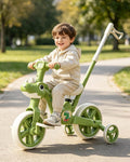 4 IN 1 Kids Tricycle Dino Toddler Balance Bike Push Tricycle with Lights and Music for Boys and Girls
