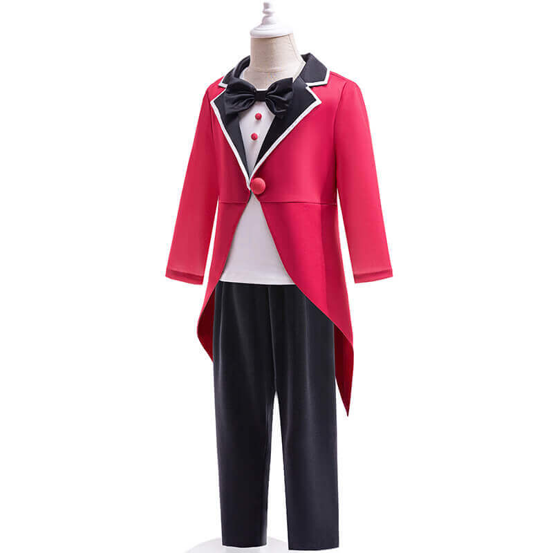 Kids Caine Costume Circus Three-Piece Cosplay Outfit Caine Shirt Tops and Pants Suit