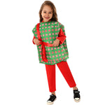 Kids Christmas Present Costume Boys Girls Gift Box Tops and Jumpsuit 2pcs Suit for Xmas Party