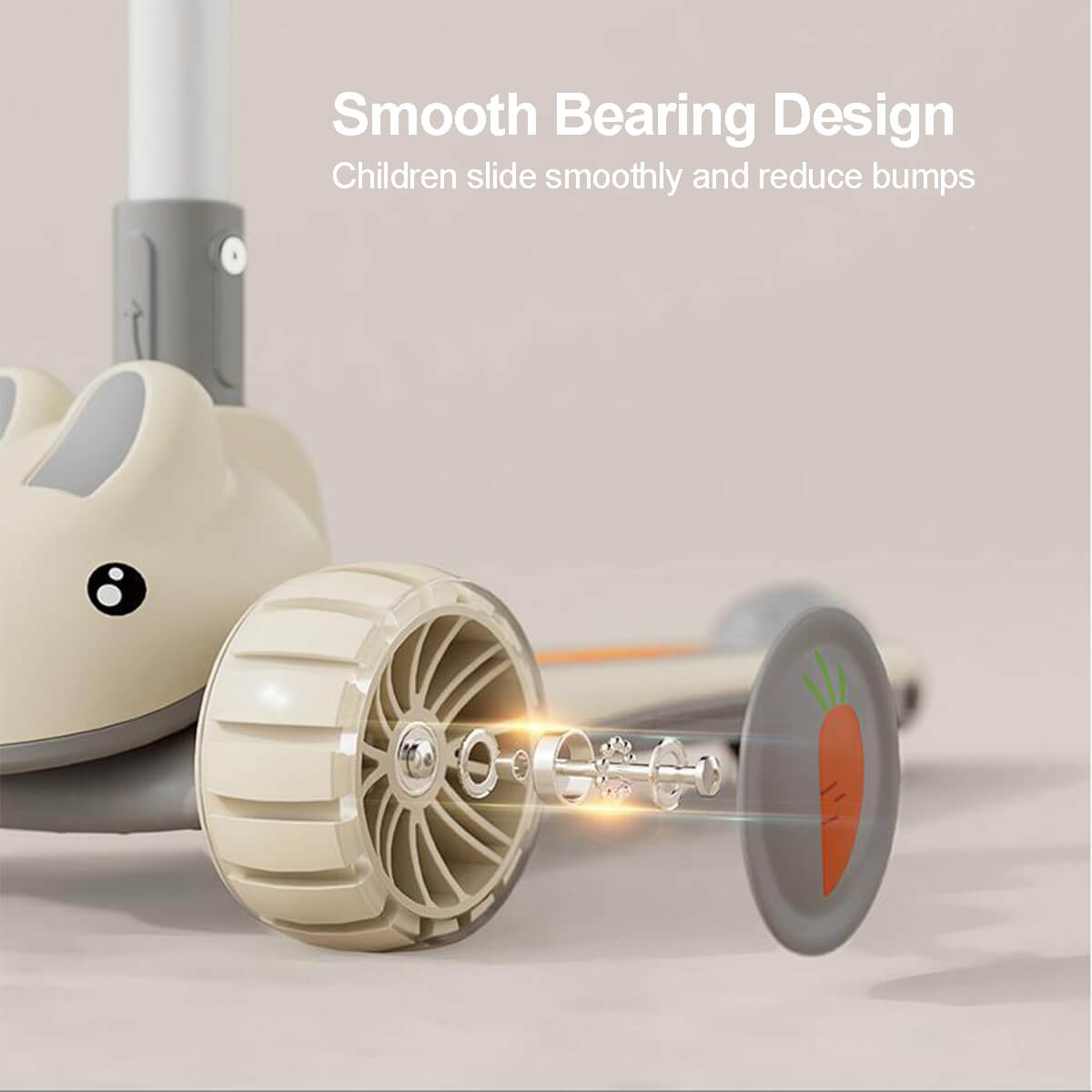 3-in-1 Toddler Scooter Cute Push Scooter with Parent Handle Kids Foldable Scooter For 1-8 Years Old