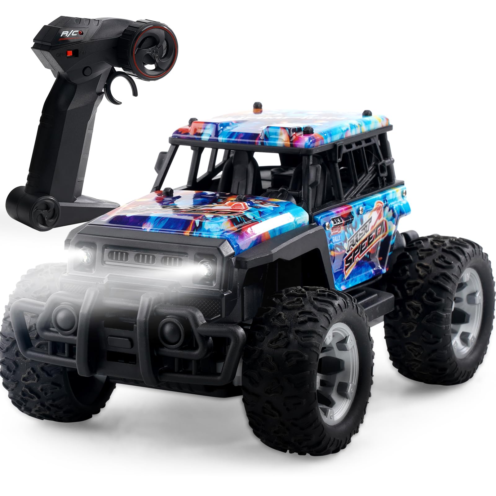 Kids RC Truck 1/20 All-Terrain Off-road Remote Control Cars 2.4g Without Controller Interference