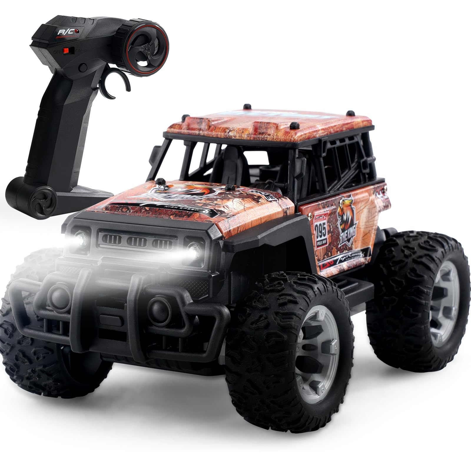 Kids RC Truck 1/20 All-Terrain Off-road Remote Control Cars 2.4g Without Controller Interference