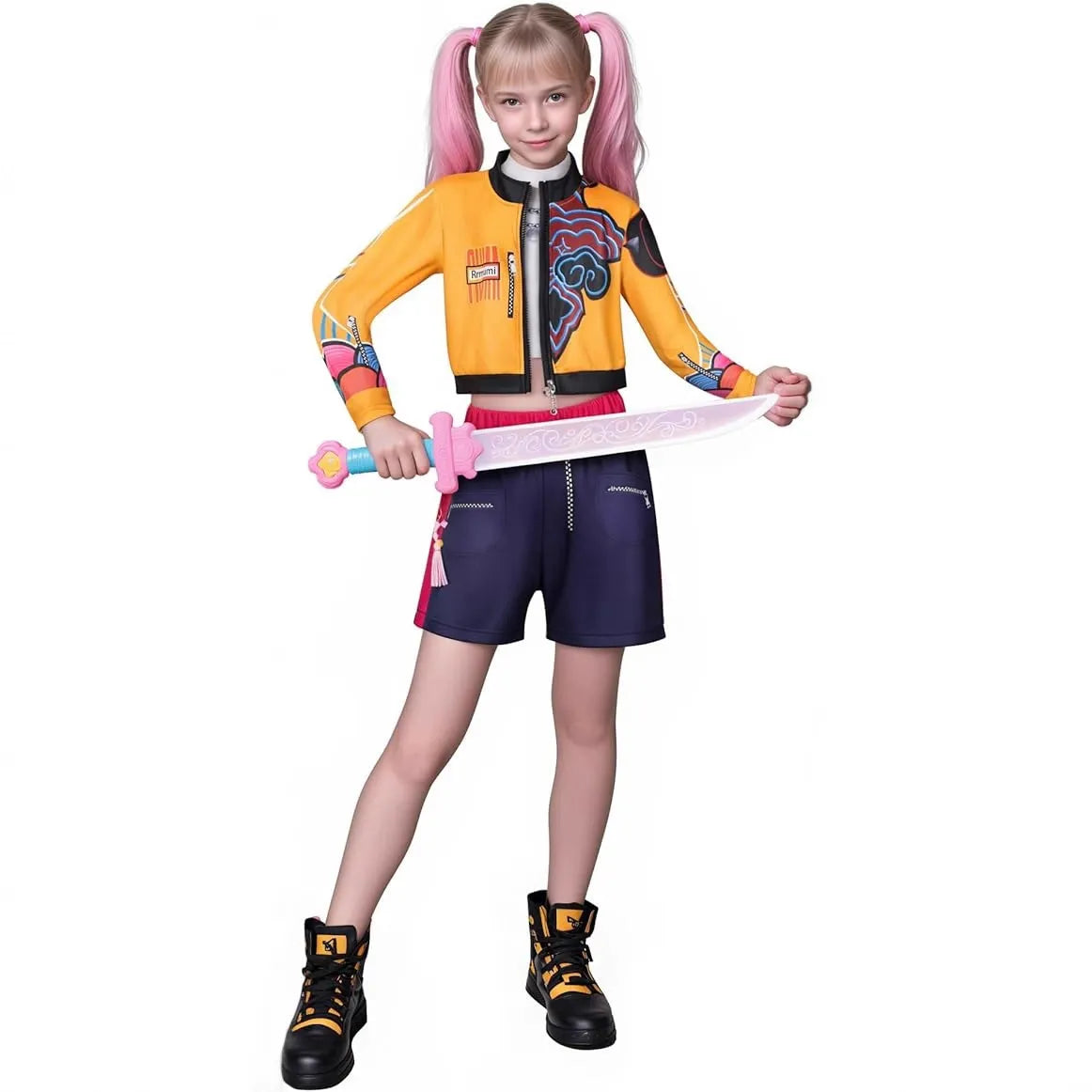 Kids Kpop Demon Hunters Rumi Costume The Pop Stars Suit for Cosplay Ca ...