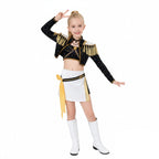 Pop Idol Costume Golden Black Stage Performance Outfit Cosplay Suit Full Set