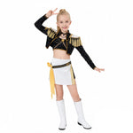Pop Idol Costume Golden Black Stage Performance Outfit Cosplay Suit Full Set