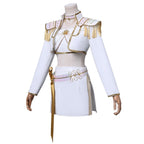 White Pop Star Cosplay Outfit What It Sounds Like Dance Dress Performance Costume