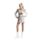 White Pop Star Cosplay Outfit What It Sounds Like Dance Dress Performance Costume
