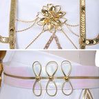 White Pop Star Cosplay Outfit What It Sounds Like Dance Dress Performance Costume