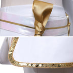White Pop Star Cosplay Outfit What It Sounds Like Dance Dress Performance Costume