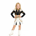 Pop Star Golden Performance Costume Black/White/Gold Stage Dance Outfit Halloween Cosplay