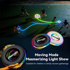 10.7'' LED Flying Disc with 13 Dynamic Light Modes Rechargeable and Waterproof Ultimate Disc for Games & Parties