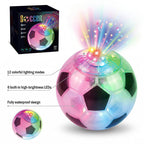 LED Glow Soccer Ball with 12 Colors and USB Charging Waterproof Football Toy for Kids 3+