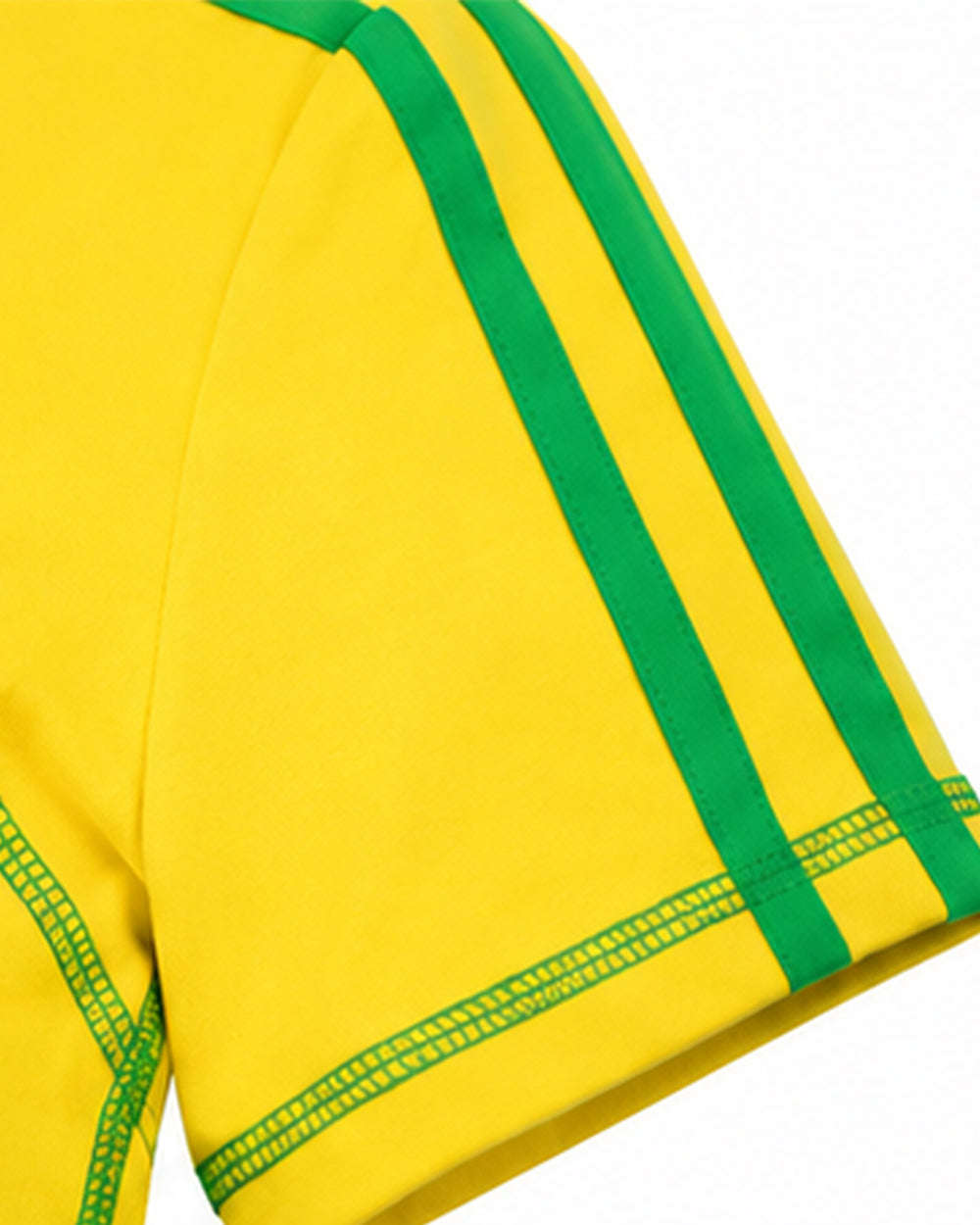 Ladies Brazil Soccer Jersey Yellow One Shoulder Crop Top for Sports Game Day Party Stadium Cheering
