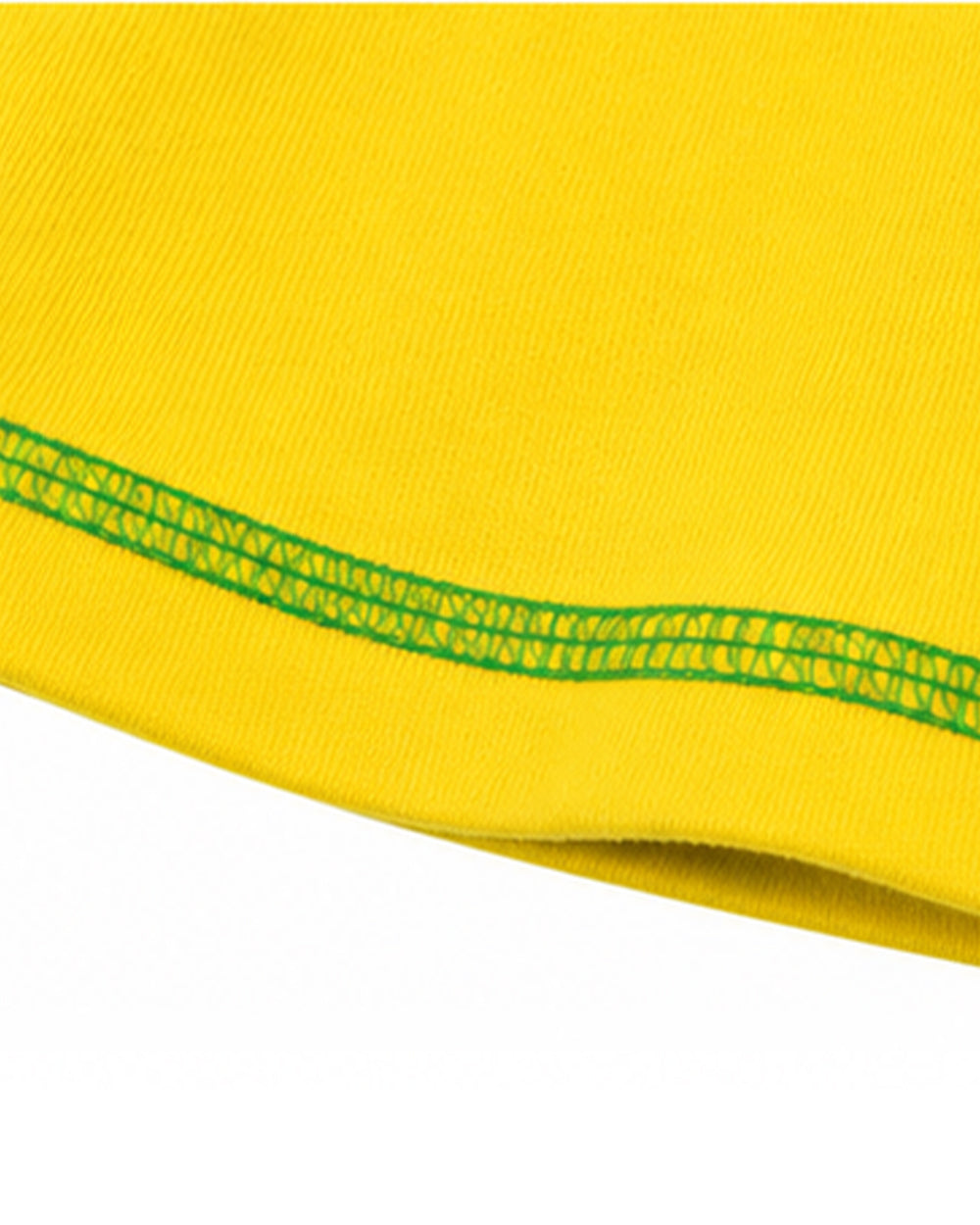 Ladies Brazil Soccer Jersey Yellow One Shoulder Crop Top for Sports Game Day Party Stadium Cheering