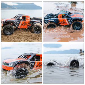 Amphibious RC Cars 1/8 Scale RC Rock Crawler Radio Controlled Monster Truck 100% Waterproof