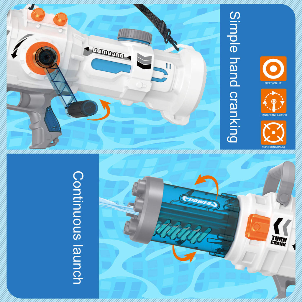 Large Capacity Water Gun Continuous High Water Pressure Parent-child Game Outdoor Summer Toy