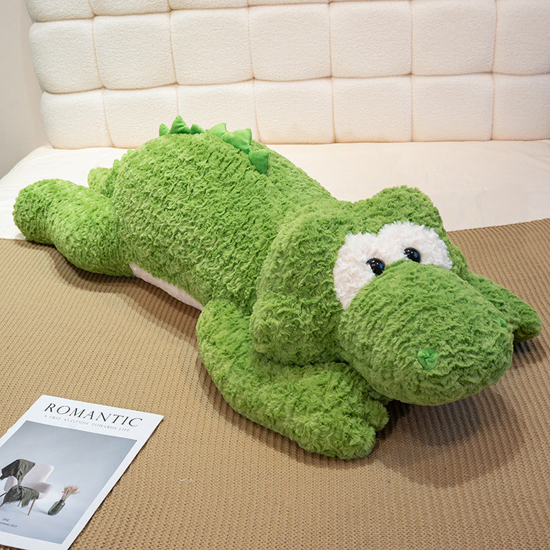 Large Soft Dino Plush Toy Crocodile Stuffed Animal Bed Pillow Toy For Kids and Adult